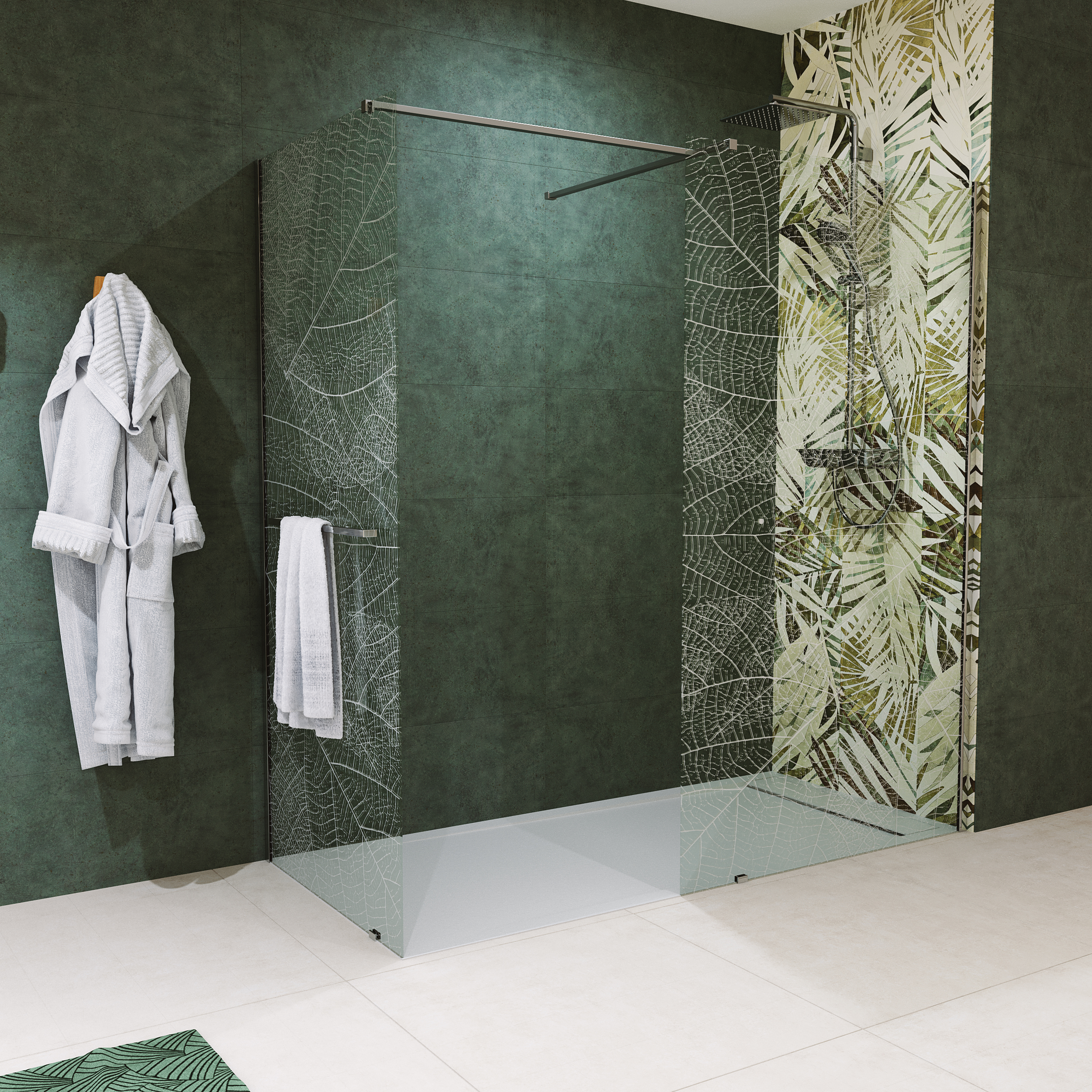 ©Grandbains - Salle de bains ambiance Organic - Douche