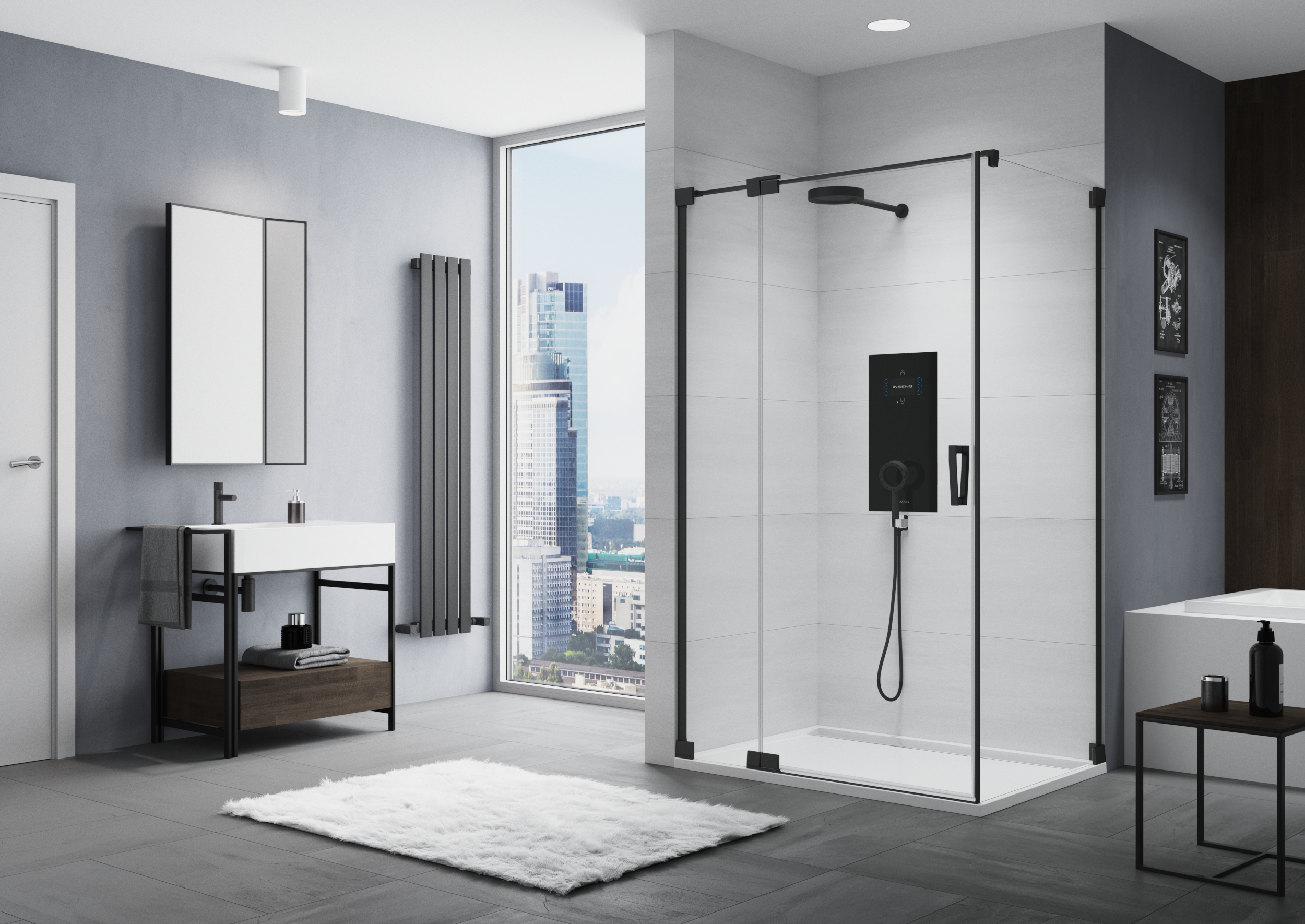 ©Inman - Pad X - colonne de douche encastrée intelligente