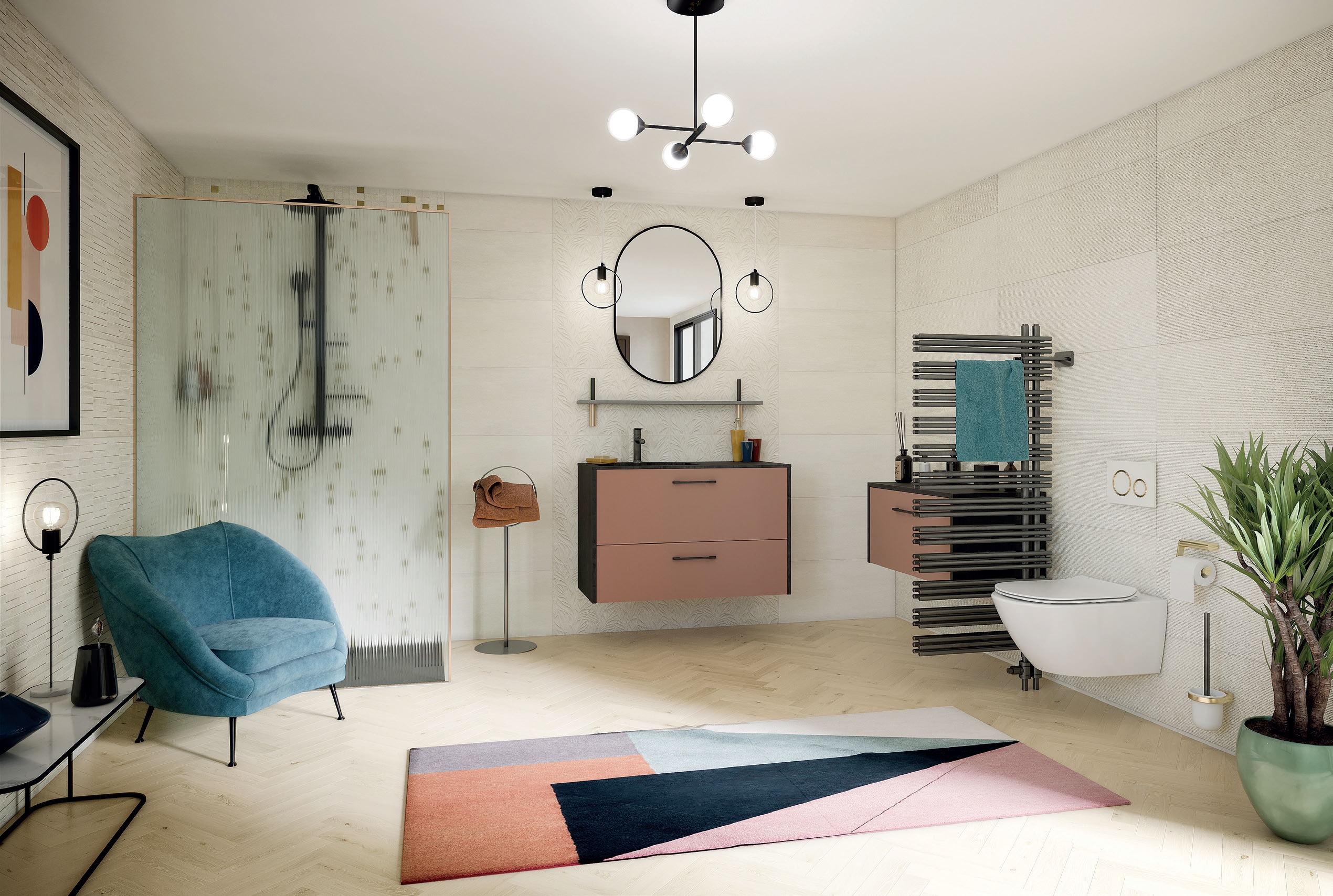 Grandbains - Salle de bains ambiance ARTY