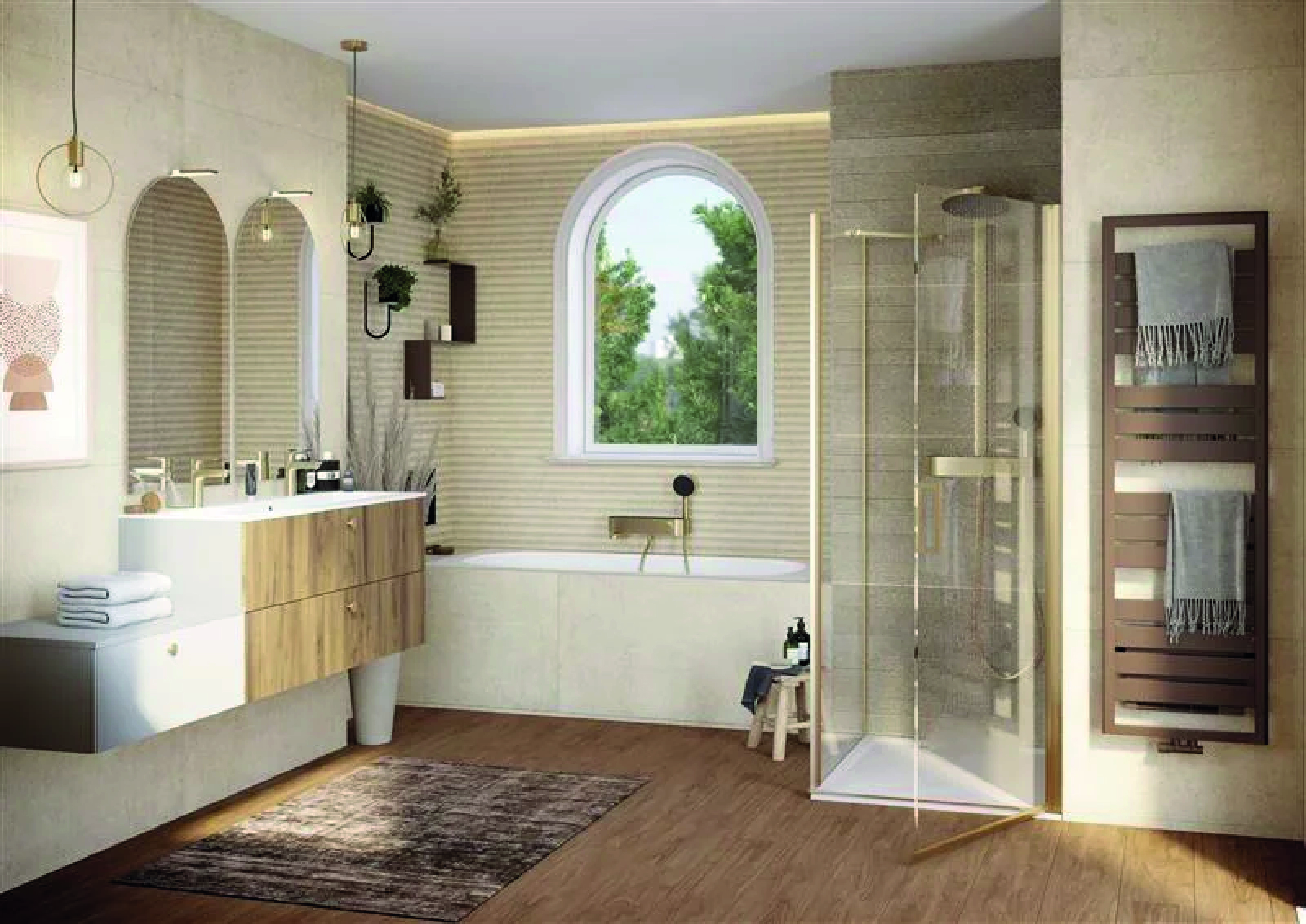 Grandbains - Salle de bains ambiance Mocha Mousse